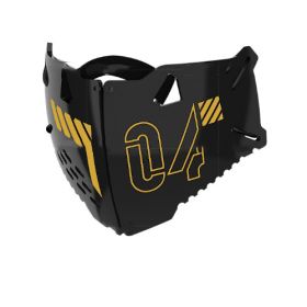 Punk Mask Cat Ears Sci-fi Machinery (Option: Mask black gold)