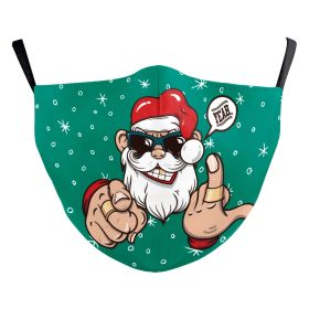 Christmas Digital Printing Protective Mask (Option: B178 796-Average Size)