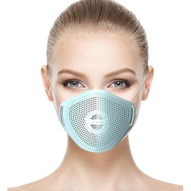 Silica Gel Breathing Valve Activated Carbon Replaceable Cartridge Dust Mask (Color: Blue)