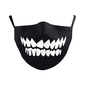 Halloween Double-layer Ear Washing Creative Digital Printing Mask (Option: B178 266-Adult Average Size)