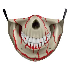 Digital Printing Ghost Face Wansheng Clown Funny Double-layer Dust Mask (Option: B178 701-Adult Average Size)