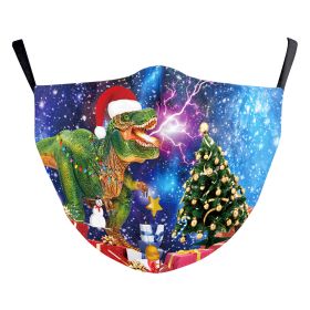 Christmas Digital Printing Double-layer Dust Mask (Option: B178 1069-Adult Average Size)