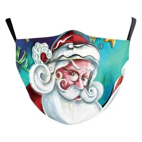 Christmas Tree Digital Printing Double Layer Dustproof Mask (Option: B178 1632-Average Size For Adults)