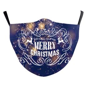 Christmas Snowflake Digital Printing Double-layer Dust Mask (Option: B178 1133-Adult Average Size)