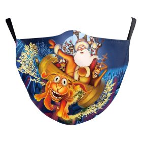 Christmas Digital Printing Double-layer Dust Mask (Option: B178 1059-Adult Average Size)