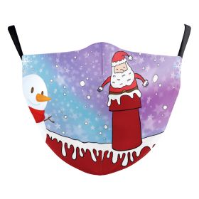 Christmas Snowflake Digital Printing Double-layer Dust Mask (Option: B178 1134-Adult Average Size)