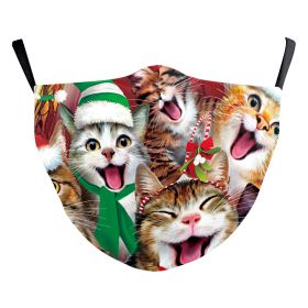 Christmas Funny Digital Printing Double-layer Dust Mask (Option: B178 1104-Adult Average Size)