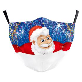 Christmas Digital Printing Double-layer Dust Mask (Option: B178 1058-Adult Average Size)