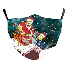 Christmas Funny Digital Printing Double-layer Dust Mask (Option: B178 1126-Adult Average Size)