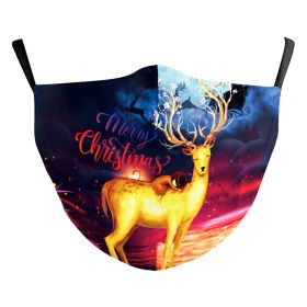 Christmas Funny Digital Printing Double-layer Dust Mask (Option: B178 1128-Adult Average Size)