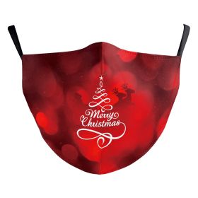 Christmas Light Shadow Digital Printing Double-layer Dust Mask (Option: B178 1082-Adult Average Size)