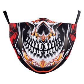 Digital Printing Ghost Face Wansheng Clown Funny Double-layer Dust Mask (Option: B178 698-Adult Average Size)