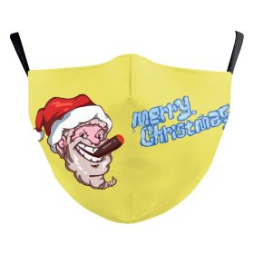 Christmas Snowflake Digital Printing Double-layer Dust Mask (Option: B178 1137-Adult Average Size)