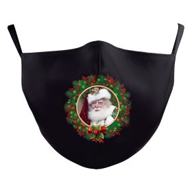 Christmas Red Digital Printing Double-layer Dust Mask (Option: B178 1470-Adult Average Size)