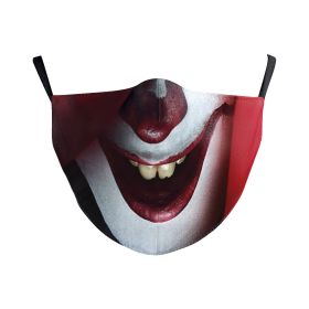 Halloween Double-layer Ear Washing Creative Digital Printing Mask (Option: B178 183-Adult Average Size)