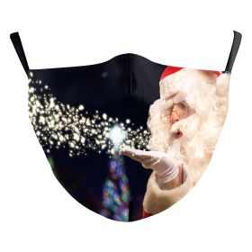 Christmas Red Digital Printing Double-layer Dust Mask (Option: B178 1475-Adult Average Size)