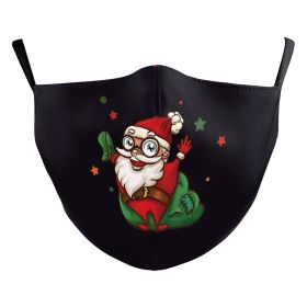 Christmas Snowman Digital Printing Double Layer Dustproof Mask (Option: B178 1155-Adult Average Size)