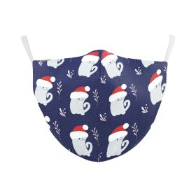 Christmas Single Corner Print Double Layer Dust Mask (Option: B178 412-Adult Average Size)