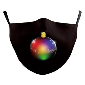 Christmas Red Digital Printing Double-layer Dust Mask (Option: B178 1478-Adult Average Size)