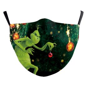 Christmas Funny Digital Printing Double-layer Dust Mask (Option: B178 1108-Adult Average Size)