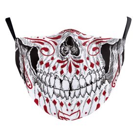 Digital Printing Ghost Face Wansheng Clown Funny Double-layer Dust Mask (Option: B178 700-Adult Average Size)