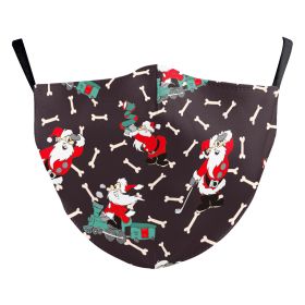 Christmas Snowflake Digital Printing Double-layer Dust Mask (Option: B178 1135-Adult Average Size)