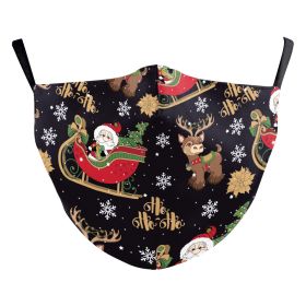 Christmas Snowflake Digital Printing Double-layer Dust Mask (Option: B178 1140-Adult Average Size)