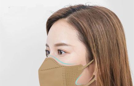 Comfortable 3-layer Thin Disposable Breathable Face Mask (Option: Khaki-50PCS)