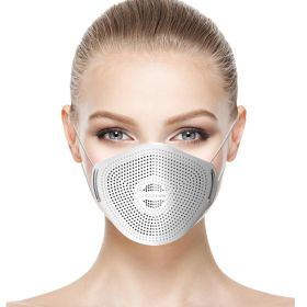 Silica Gel Breathing Valve Activated Carbon Replaceable Cartridge Dust Mask (Color: White)