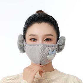 Winter Windproof Warm Mask Womens Earmuffs (Option: 2grey)